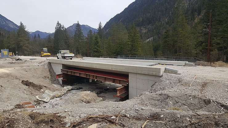 © Land Tirol/Hanny Fertiges Brückentragwerk