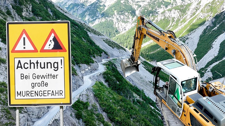 © Land Tirol/Raggl Hahntennjoch nach Murenabgängen wieder befahrbar