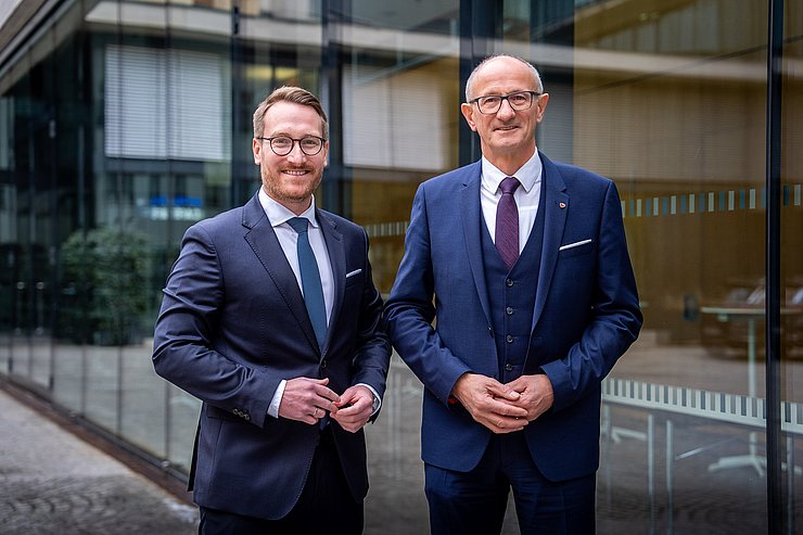 Lh mattle und LHStv Wohlgemuth nebeneinander stehend