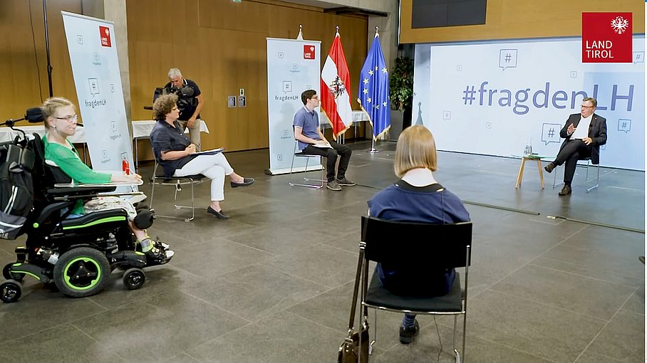 © Land Tirol / Skamen Frag den LH im August