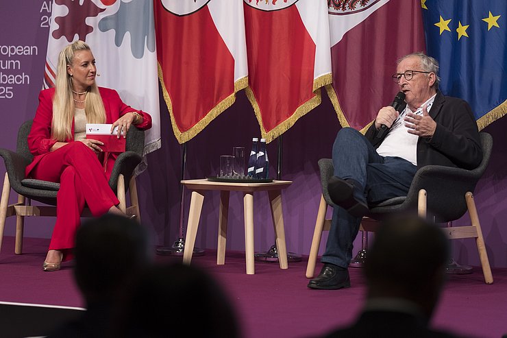 Juncker beim Interview