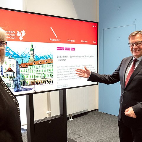 LH Platter und LRin Palfrader freuen sich auf das Euregio Museumsjahr 2021. 