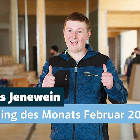 Mathias Jenewein, Lehrling des Monats Februar 2025