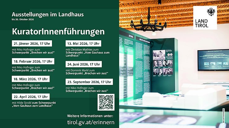 Übersicht der KuratorInnenführungen 2026.