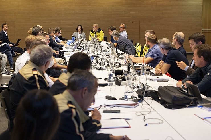 © Land Tirol/Die Fotografen Sitzung der Landeseinsatzleitung