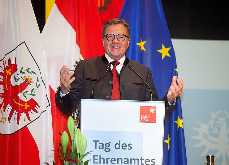 LH Günther Platter: "Tirol ist ein Land der Freiwilligen. Tirol ist ein Land, in dem Solidarität und Zusammenhalt großgeschrieben werden."