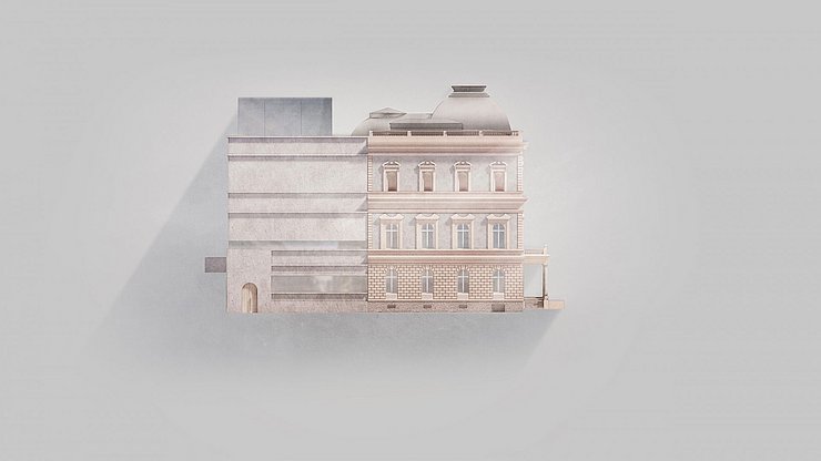 © Marte.Marte Architekten ZT Westansicht des neuen Ferdinandeums.