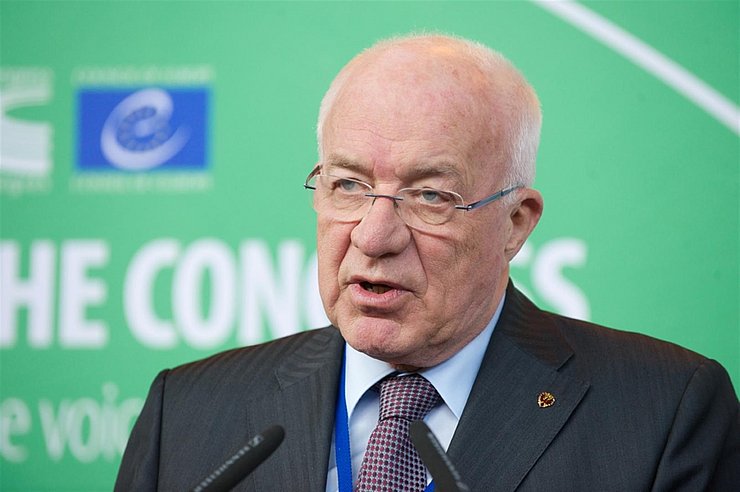 © Europarat/Abdruck honorarfrei LTP und Präsident des Kongresses der Gemeinden und Regionen im Europarat Herwig van Staa