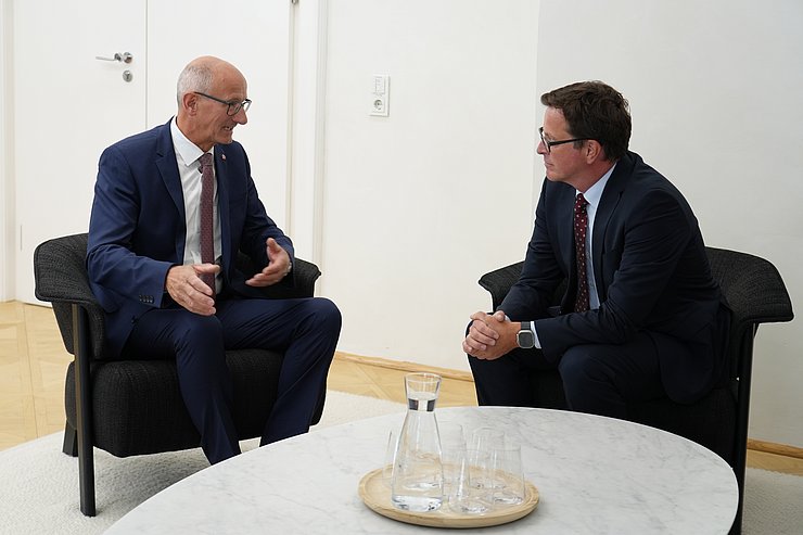 Mattle und Götz im Gespräch