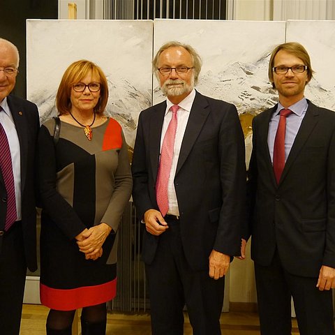 v.l. LTP van Staa, Margit Piffer, Michael Reiterer,  Leiter Tirol-Büro Mast