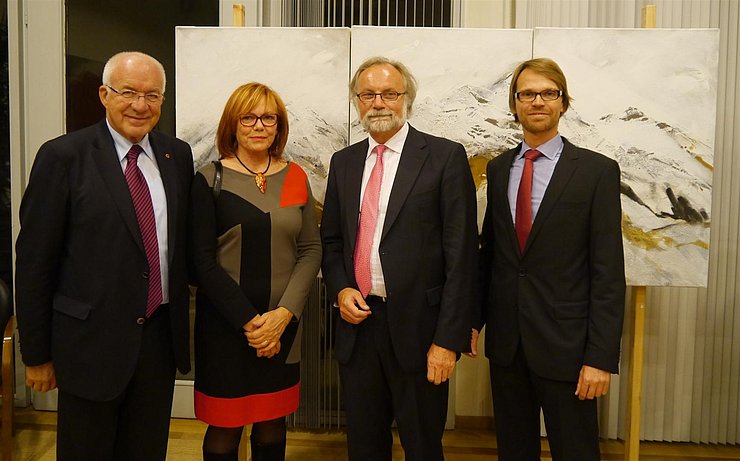 v.l. LTP van Staa, Margit Piffer, Michael Reiterer,  Leiter Tirol-Büro Mast