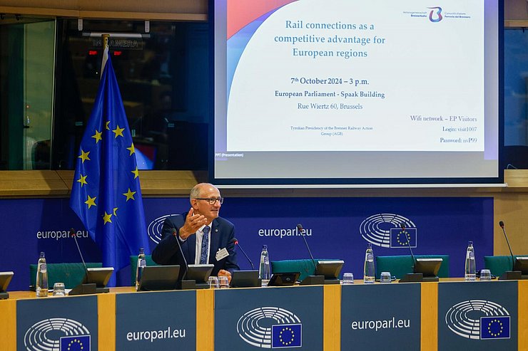 © Elio Germani Mattle vor EU-Flagge