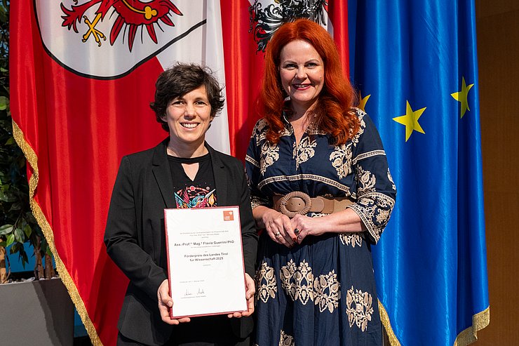 Den mit 4.000 Euro dotierten Förderpreis erhielt Erziehungswissenschaftlerin Flavia Guerrini.