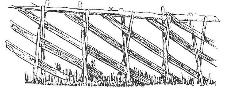 © Land Tirol/Revital Schrägzaun mit Spelten