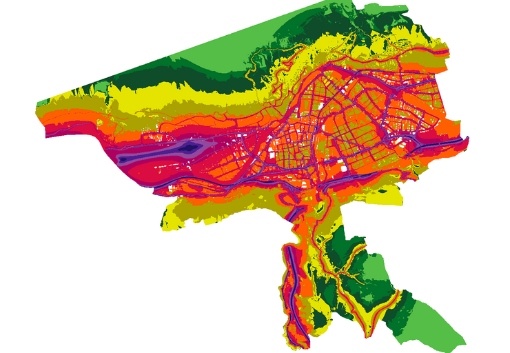 Summenlärmkarte von Innsbruck