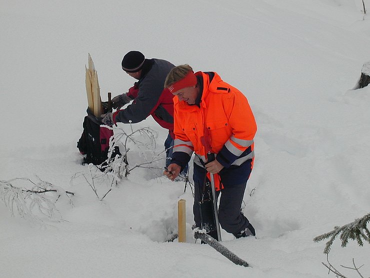 © Land Tirol/Abt. Geoinformation Vermessungsphase 2, Heiterwag, Achsabsteckung