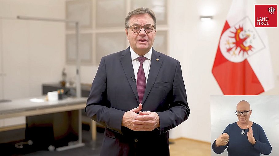 Rede LH Günther Platter : Ende des Lockdowns am 12. Dezember