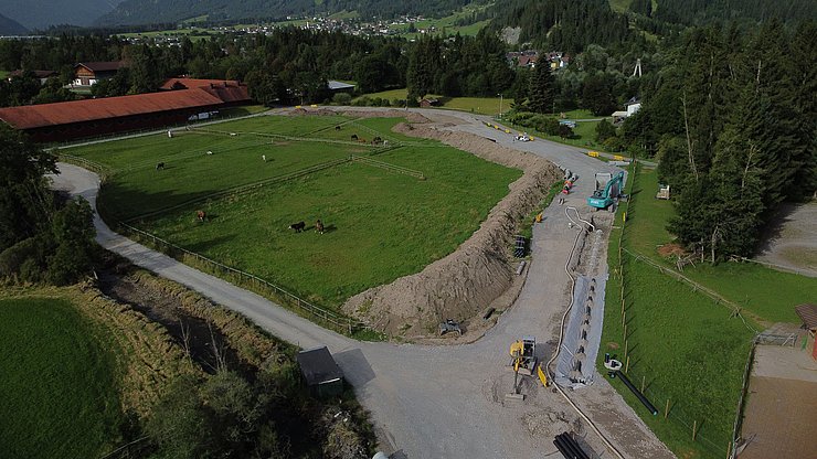 Hochwasserschutzdamm Lüss - Bereich Pferdekoppel - Foto vom September 2023