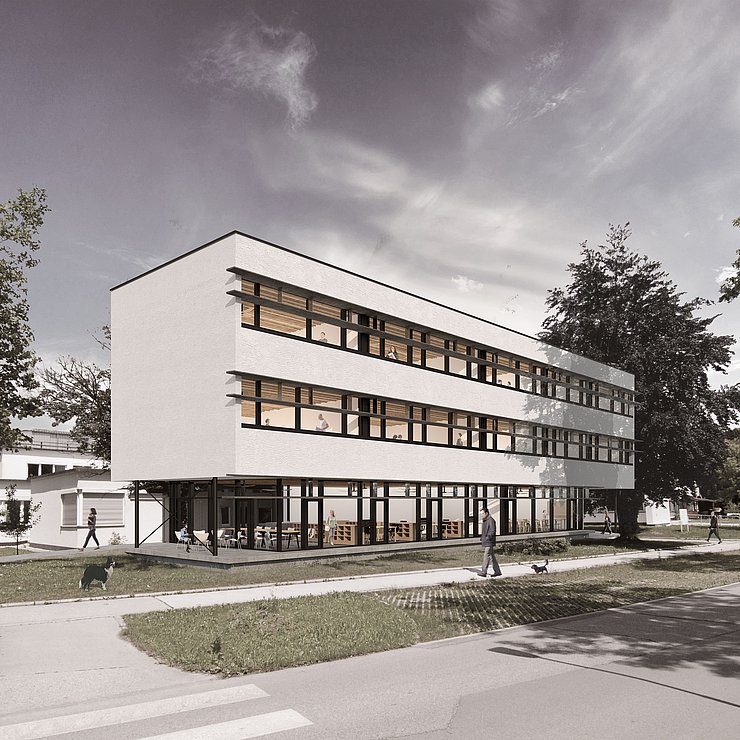 Rendering des Erweiterungsbau