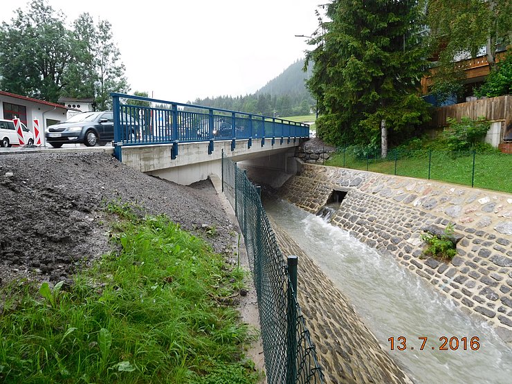 © Land Tirol/Somweber Neue Lussbachbrücke Bach unten