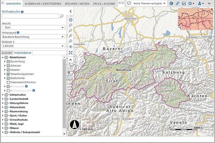 tiris Maps Kartenbild