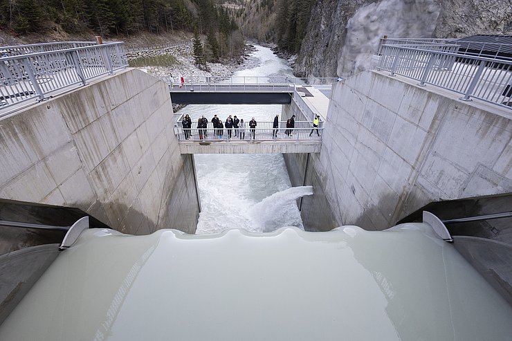 © Land Tirol/Die Fotografen Totalaufnahme des Kraftwerks.