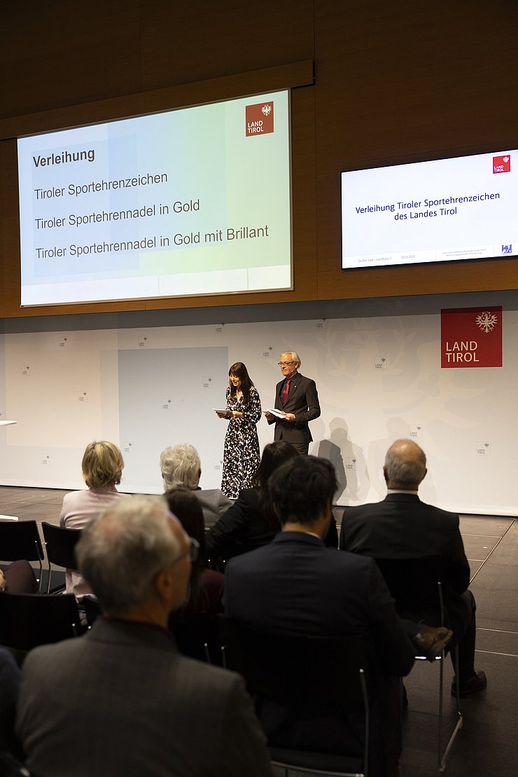 Impressionen Festakt Verleihung Tiroler Sportehrenzeichen 03. November 2025