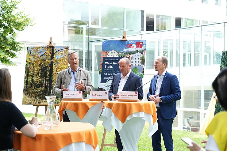 Fuchs bei PK sprechend