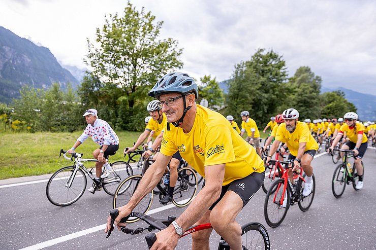 LH Anton Mattle nahm ebenfalls an der Tour von Lienz nach Nußdorf-Debant teil.