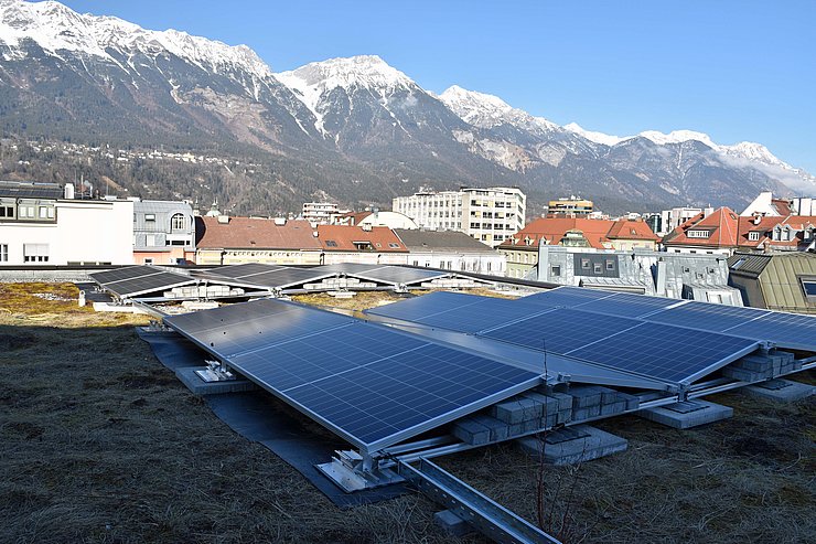 Foto der PV-Anlage auf dem Landhaus 2 im Februar 2022