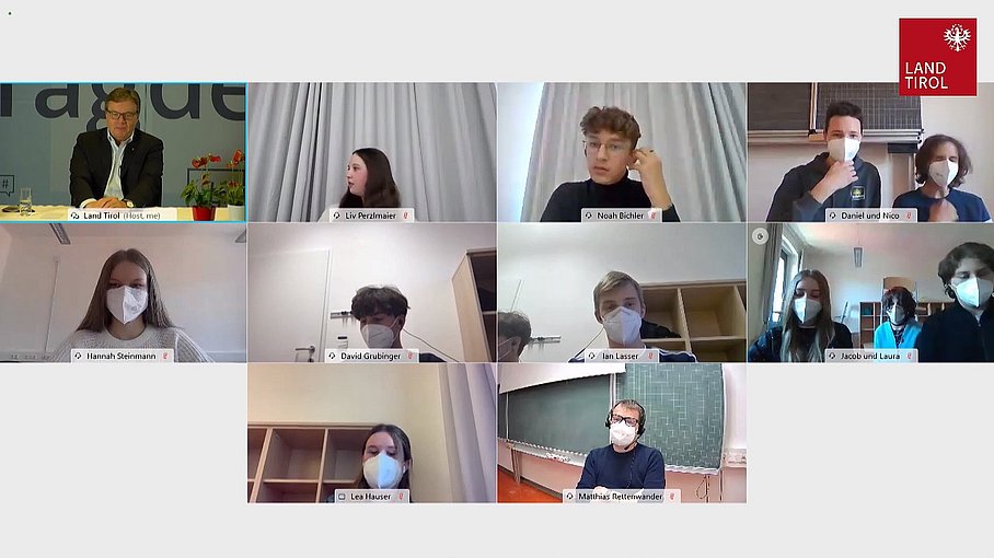 © Land Tirol / Skamen Frag den LH April 2021