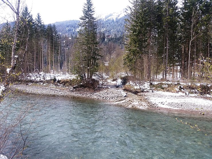 Einmündung Modertalbach in den Lech