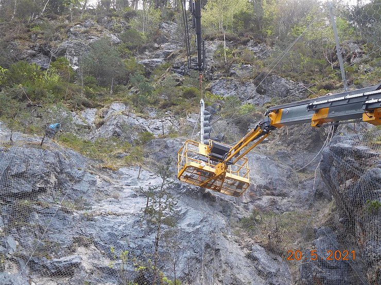 © Land Tirol/Hanny Aufbau Stahlstützen