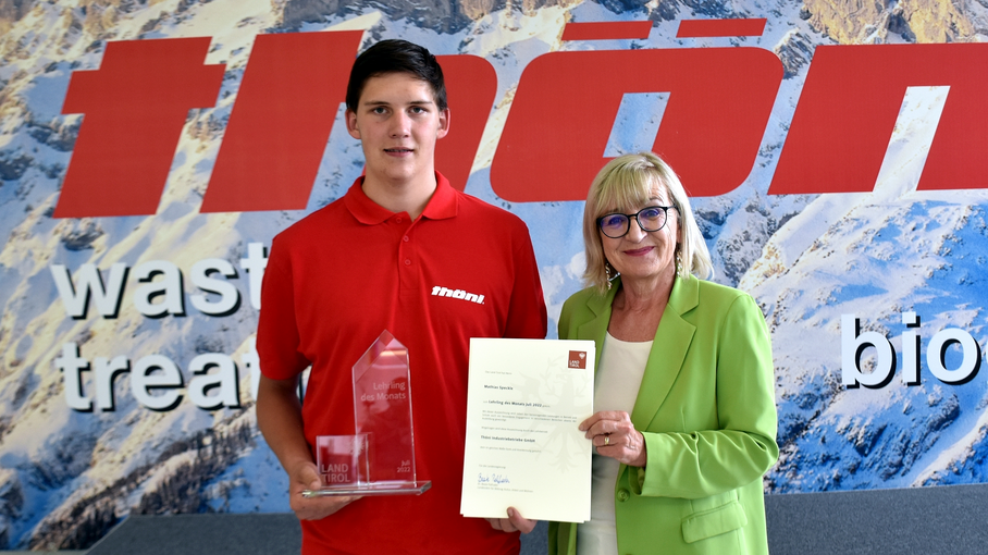 © Land Tirol / Gerzabek Lehrling des Monats JULI 2022