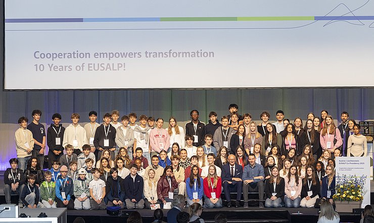 Gruppenfoto mit SchülerInnen