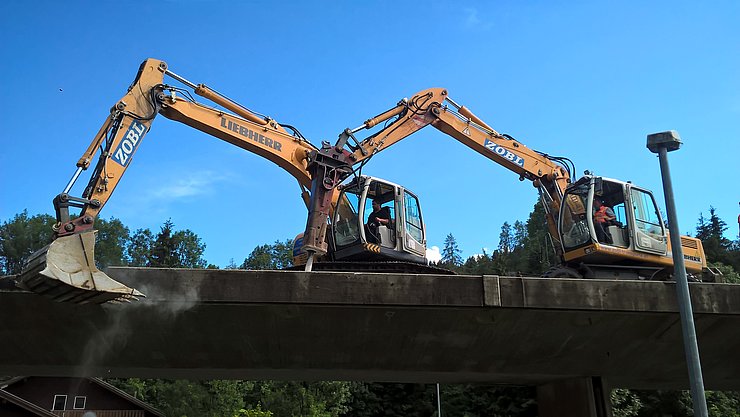 Abtrag Randbalken Nord