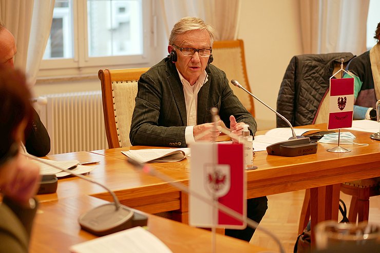 © Landtagsdirektion Tirol/Haid LTP Walter Kaswalder betonte, dass auch die Vertretung von Minderheiten - etwa die der Ladiner - künftig gegeben sein müsste.