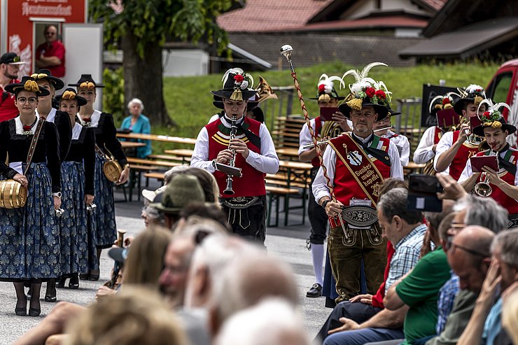 Die BMK Ginzling-Dornauberg sorgte für einen feierlichen Rahmen.