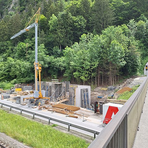 Foto der Bauarbeiten