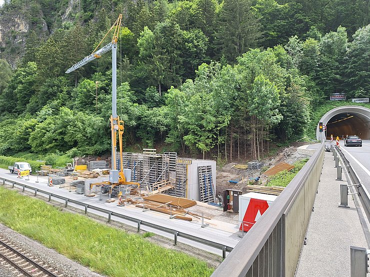 Foto der Bauarbeiten