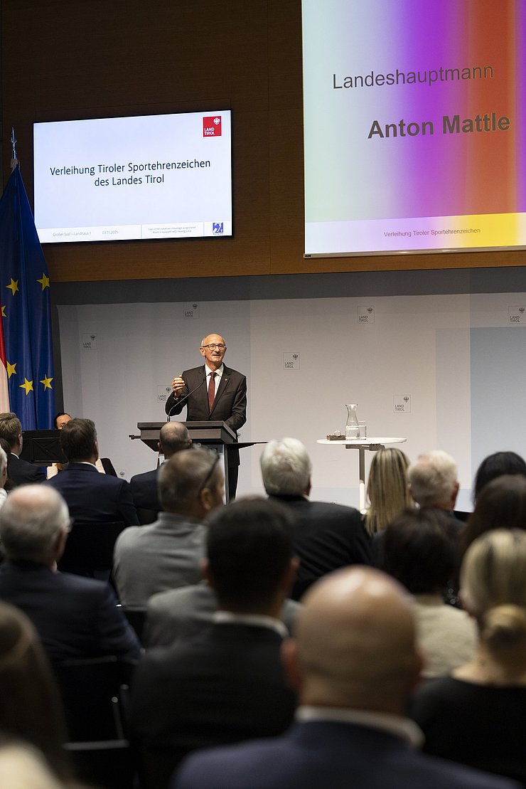 Impressionen Festakt Verleihung Tiroler Sportehrenzeichen 03. November 2025