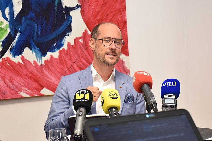 Mario Gerber beim Pressegespräch