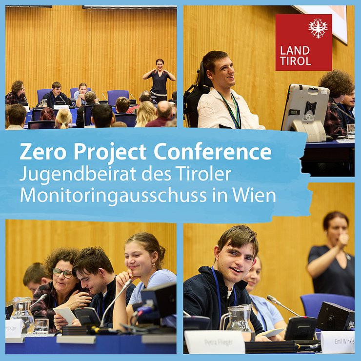 © Land Tirol Jugendliche bei der Rede