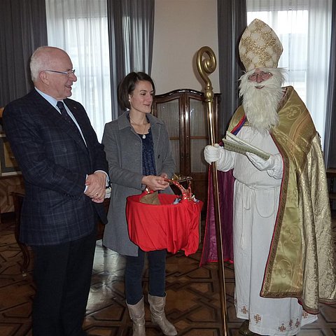 Nikolaus beim Landtagspräsidenten