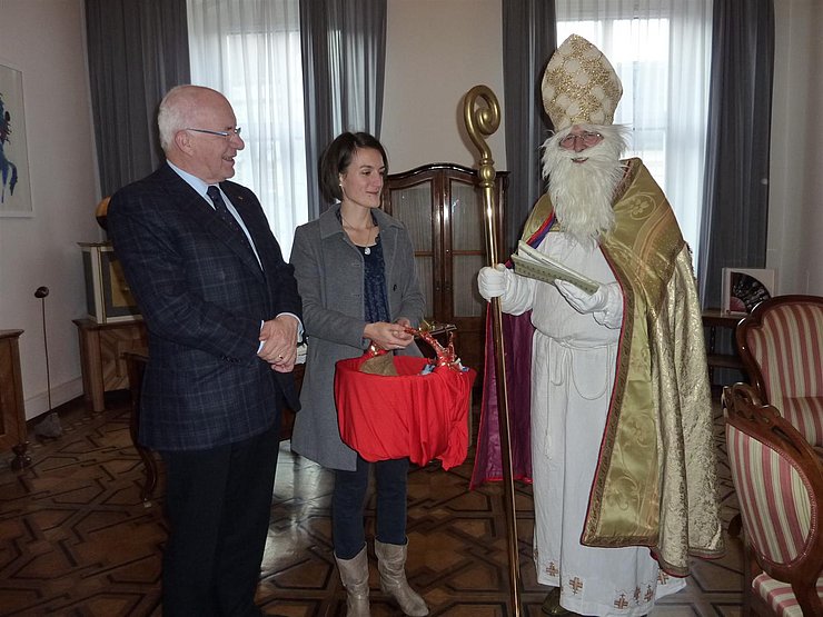Nikolaus beim Landtagspräsidenten