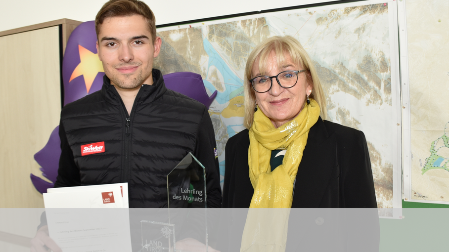 © Land Tirol/Gerzabek „Lehrling des Monats September 2022“ Leonard Erni