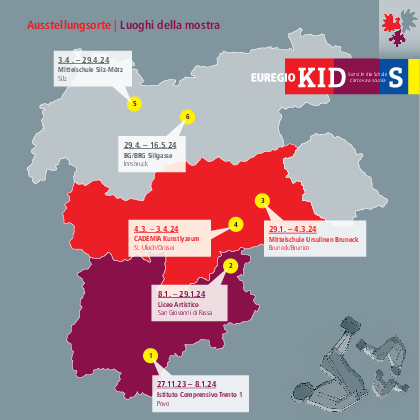 Euregio-KIDS - Ausstellungsorte