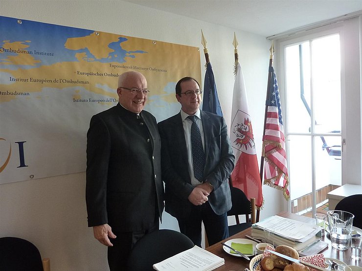 © Land Tirol/Abdruck honorarfrei LTP Herwig van Staa und EOI-Generalsekretär Josef Siegele