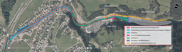 © Land Tirol Im Zuge des zweiten Bauabschnitts werden weitere 5,5 Millionen Euro in den Hochwasserschutz am Villgratenbach investiert.