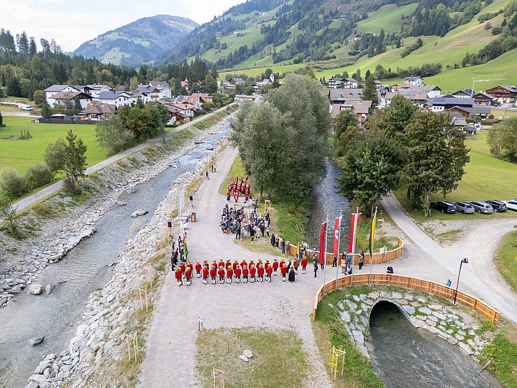 © Land Tirol/EXPA/Groder THEMENBILD, Fertigstellungsfeier Hochwasserschutz Drau Sillian